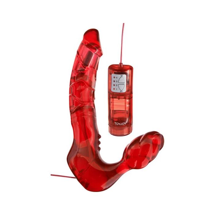 Arnes dupla penetração sem alças com vibrador