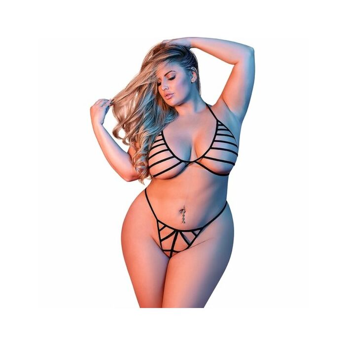 Conjunto com alças - preto