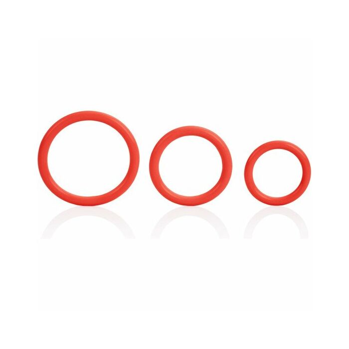 Anel Triplo Vermelho Fire