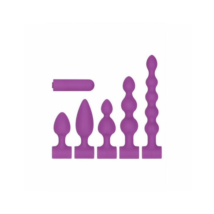 Kit de silicona morado recargable usb - morado