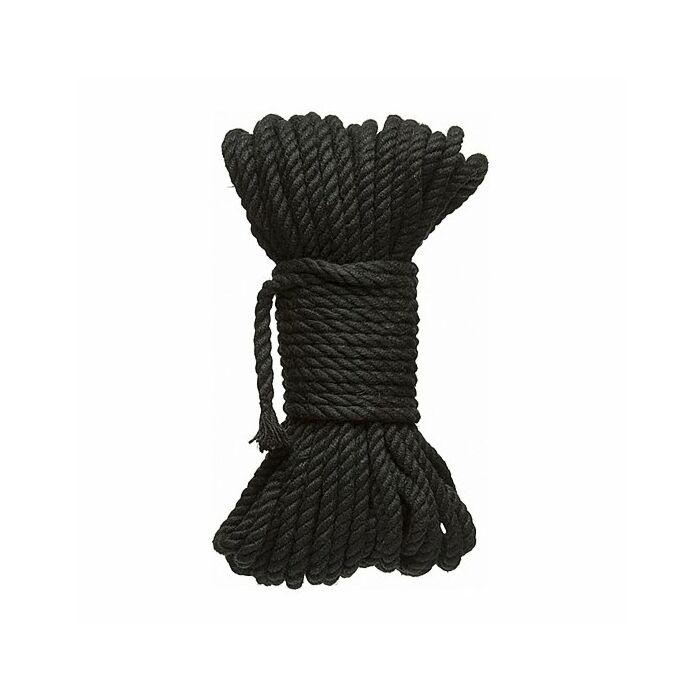Kink cuerda de bondage hemp 914x0,6cm - negro