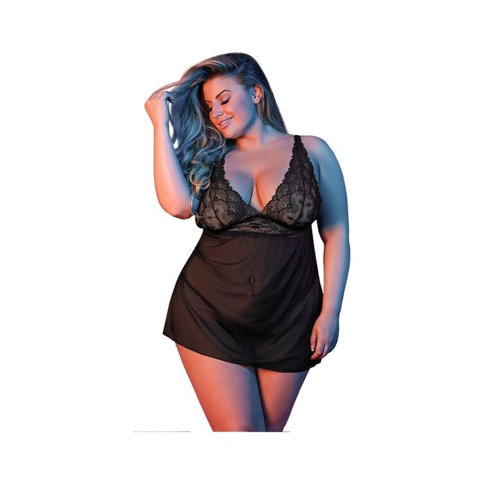 Sexytime - camisola v costas - preta