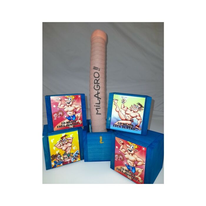 Caixa surpresa de apito de cor de carne