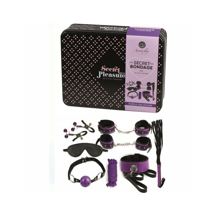 Kit Intenso de Bondage Roxo 8P