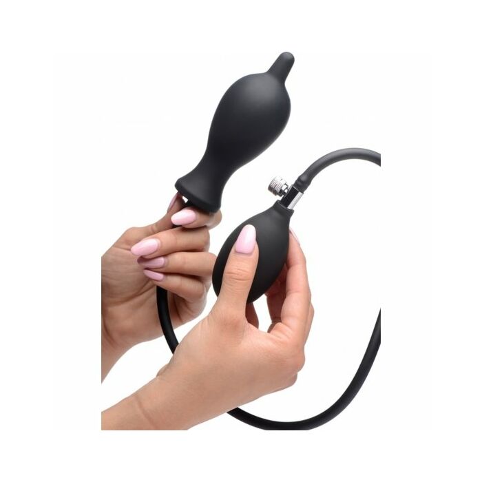 Inflador anal de silicona - negro