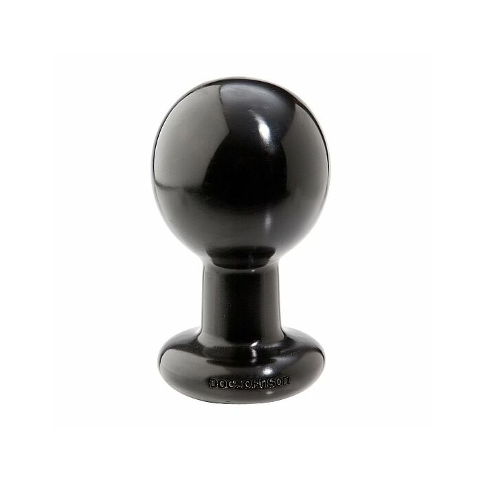 Rodada butt plug - grande - preto