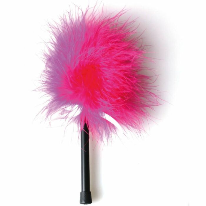 Fuchsia duster marabou pena