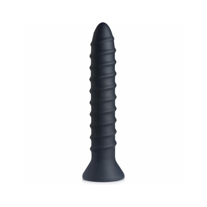 Vibradores de silicone em espiral - parafuso powe 10x preto