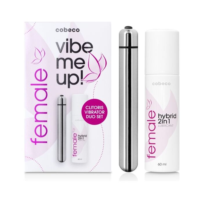 Kit vibe me up feminino vibrador (60ml)