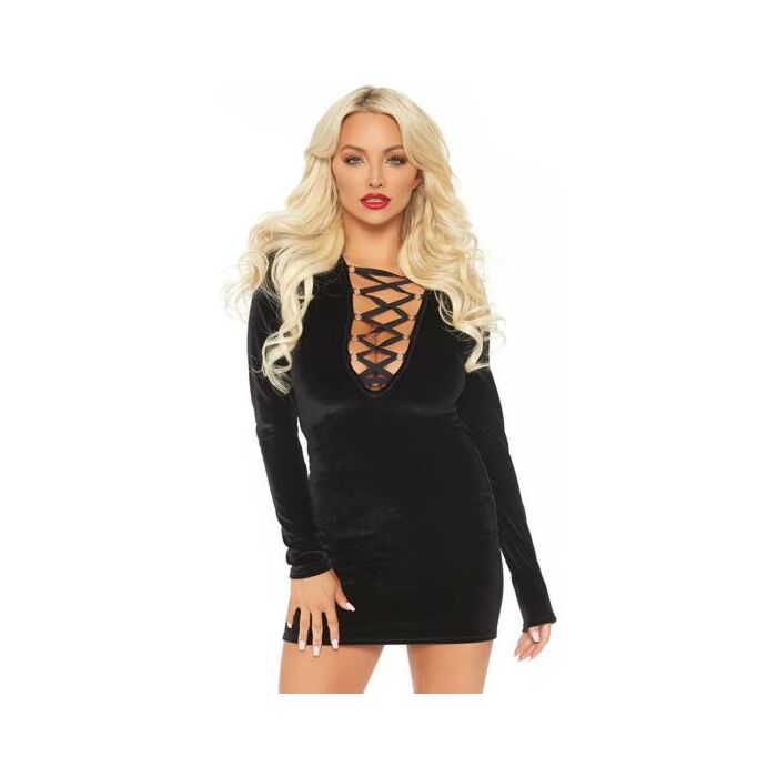 Vestido Veludo Preto