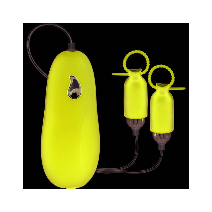 Mamilo grampos com vibrador roxo