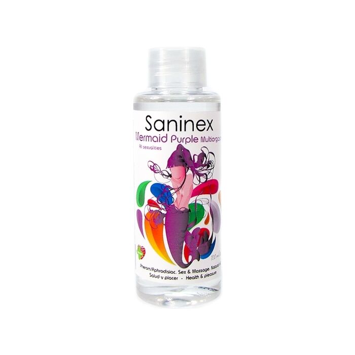 Saninex sereia roxa multiorgasmic - óleo de massagem e sexo 100ml