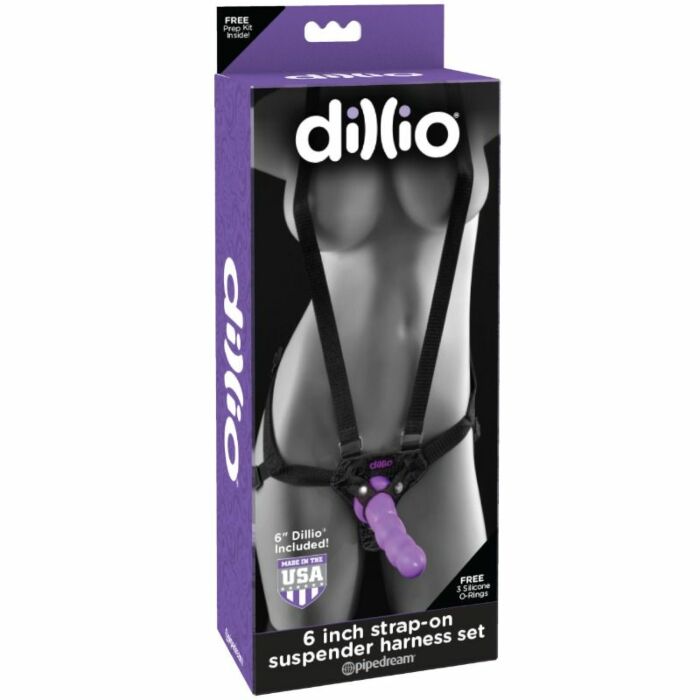 Dillio arnes strap on con tirantes y dildo 15 cm