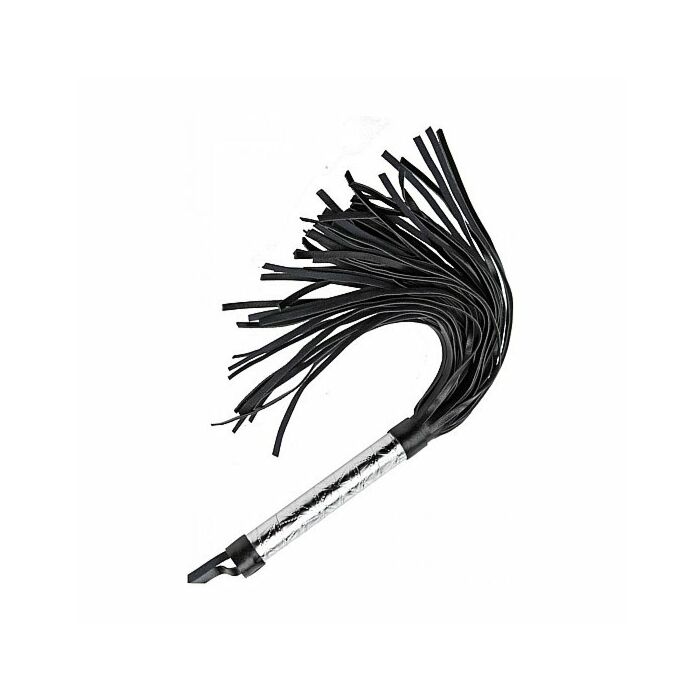 Látigo de metal y cuero 40cm