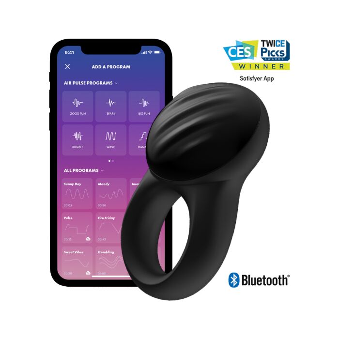 Anel de sinete de satisfação - anel vibratório com app