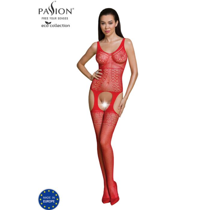 EcoPaixão Bodystocking Vermelho