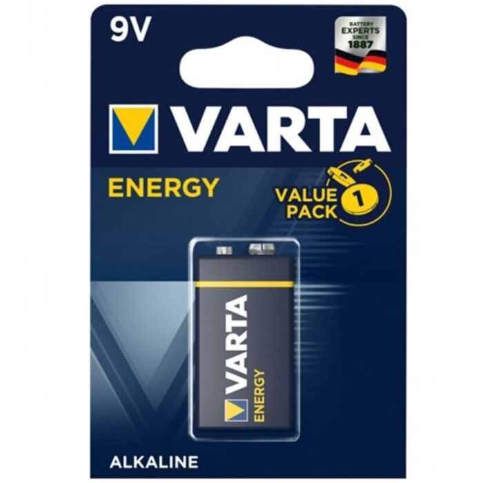 Pilha Alcalina Varta 9V - MaxEnergia