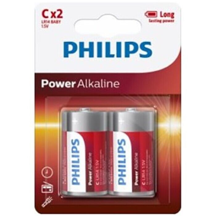 Pack Duplo de Pilhas Alcalinas Philips LR14