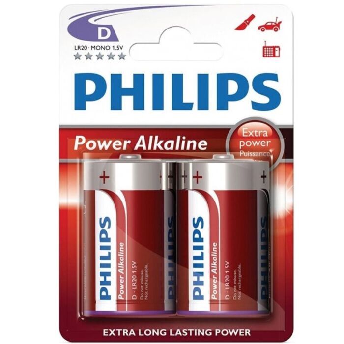 Blister Duplo LR20 Alcalina de Energia Power