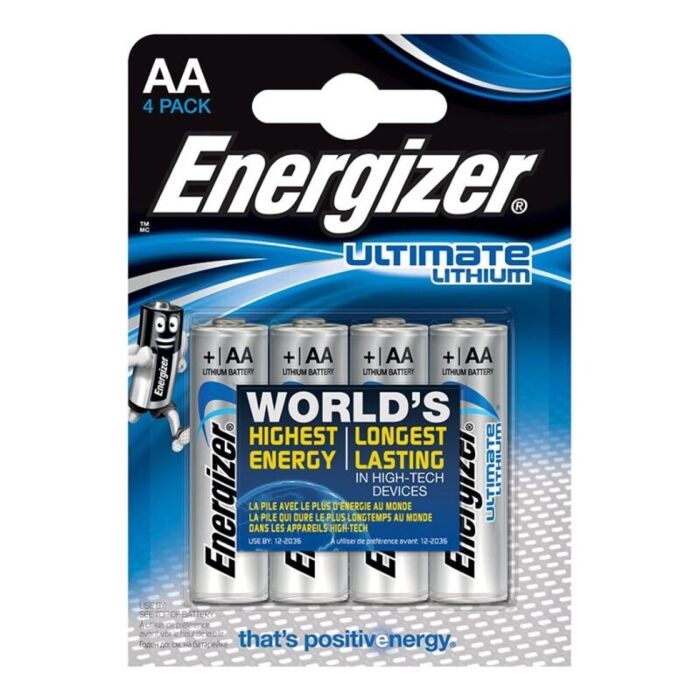 Pilhas Energizer Ultimate AA 1,5V (Blíster 4)