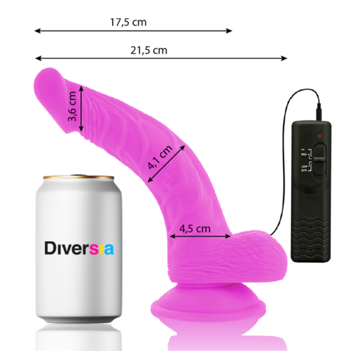 FlexiVibe - Vibrador Realístico 21.5 cm - Roxo