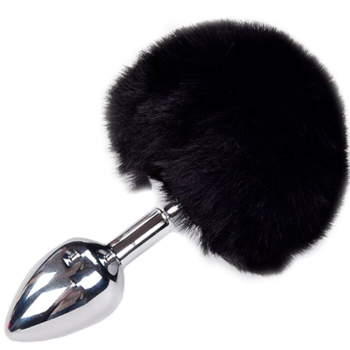 Plug Pompon Preto