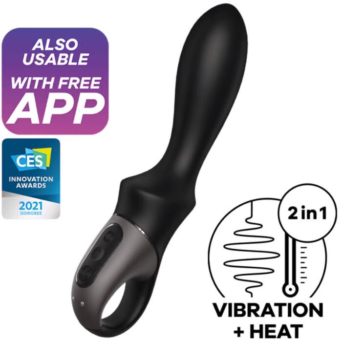 ClimaxHeat Vibrador Anal - Preto
