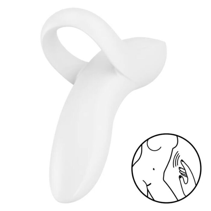 Dedo Vibrador Branco Bold