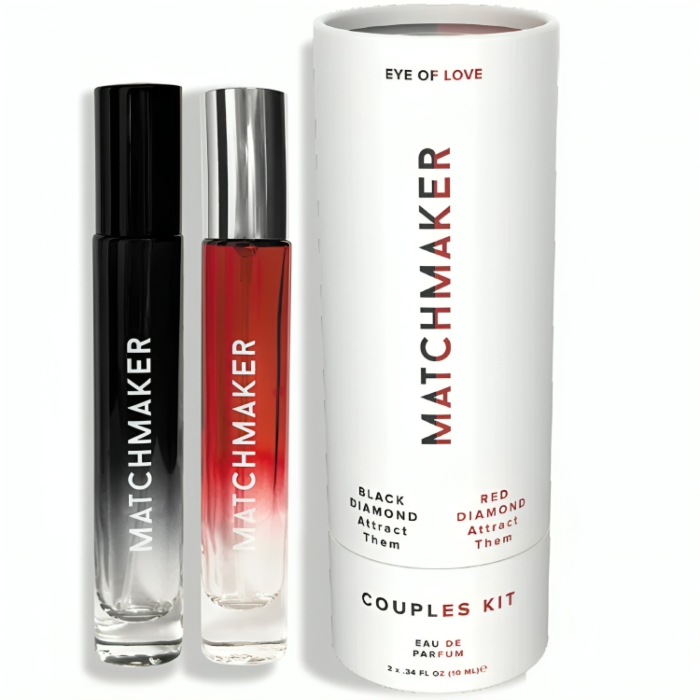 Kit Diamante Negro e Vermelho Eye of Love - Perfume de Feromônios 10 ml
