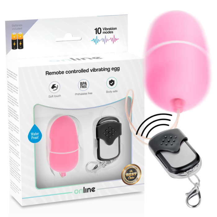 Vibrador Controlo Remoto Rosa