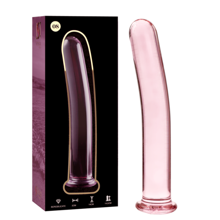 Dildo de Cristal Rosa Nebulosa