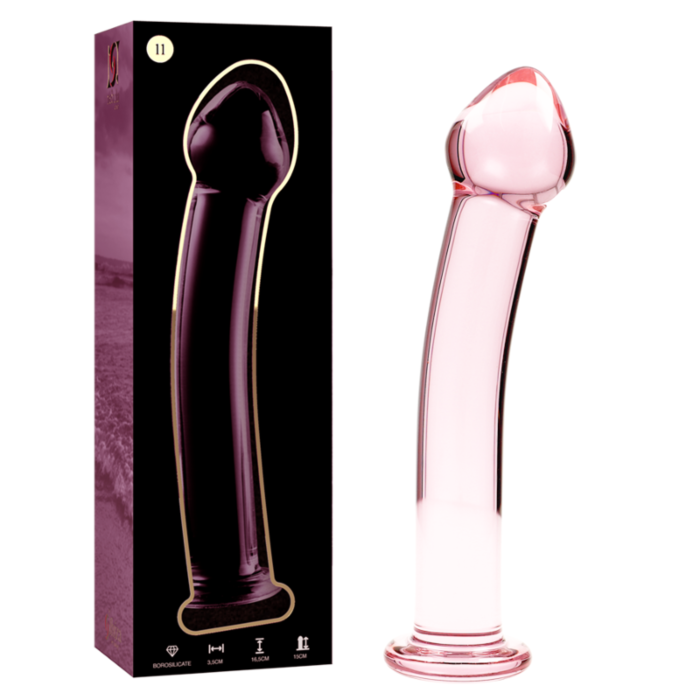 Dildo de Cristal Rosa Nebuloso