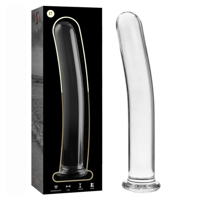 Dildo de Cristal Nebula 18,5 cm Transparente