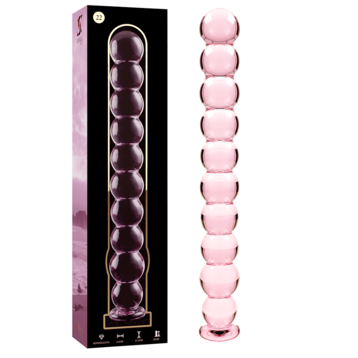 Dildo de Cristal Nebulosa Rosa