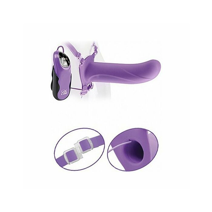 Fetish fantasy elite oca arnês vibrador 15 centímetros lila