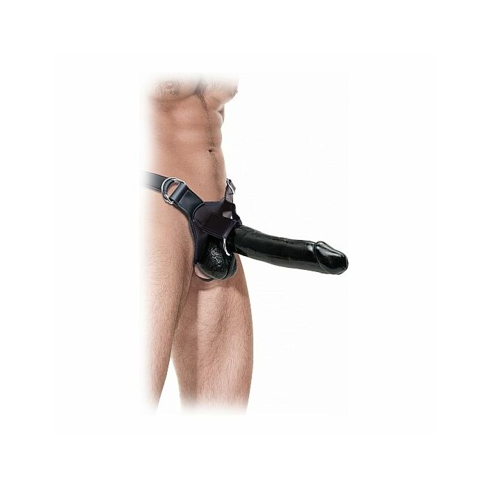 Fetish fantasia extrema arnês 23 cm buraco negro