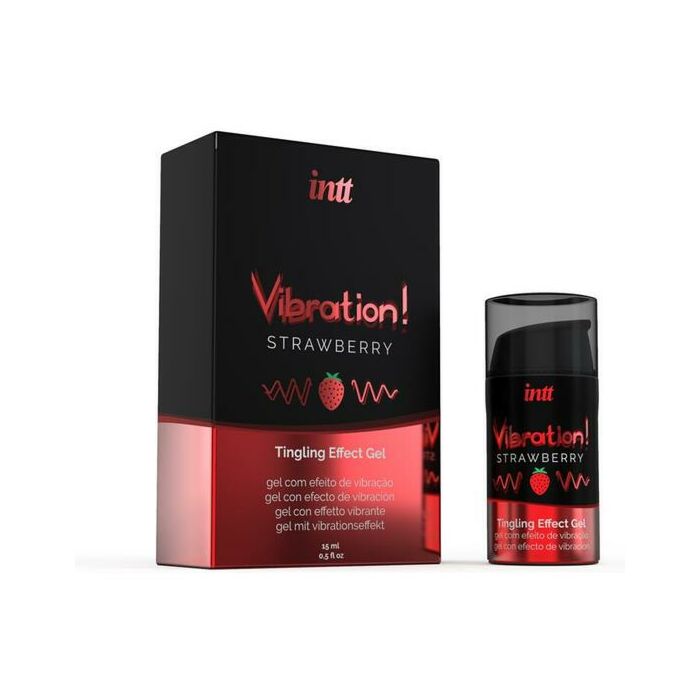 Vibrador Intt de morango líquido 15ml