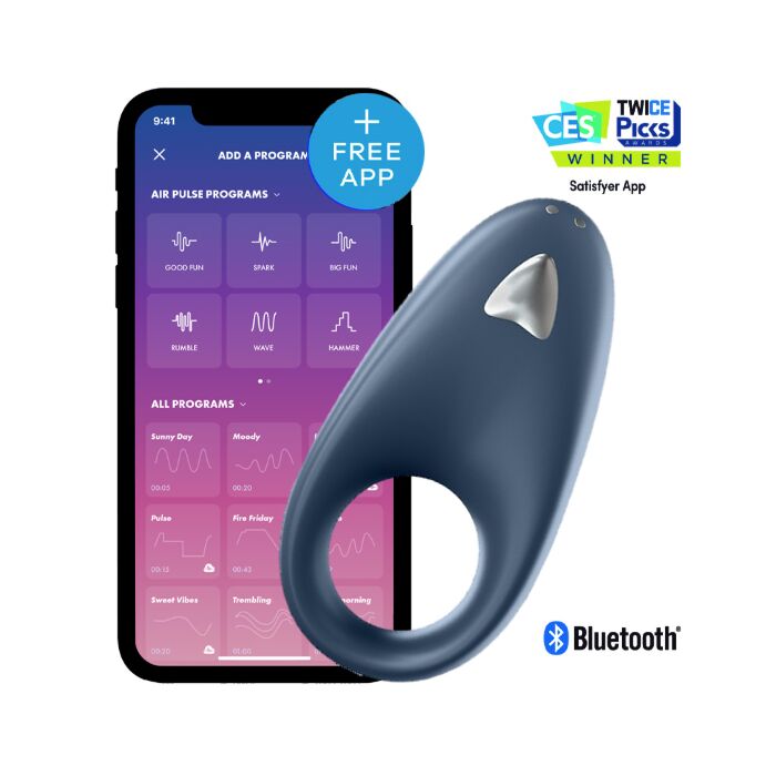 Um anel poderoso de satisfação - anel vibratório com app