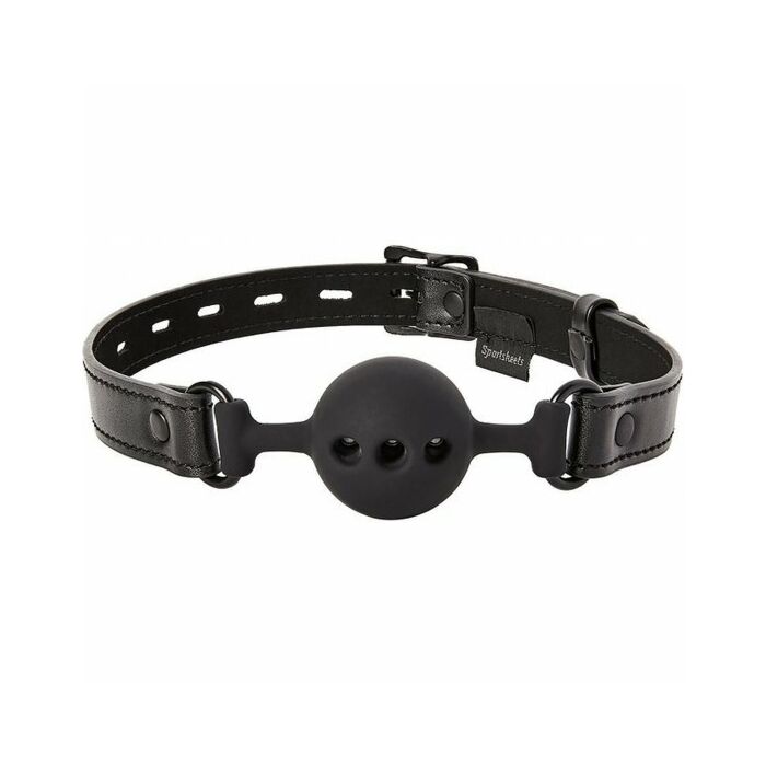 Sportsheets - mordaza con bola - negro