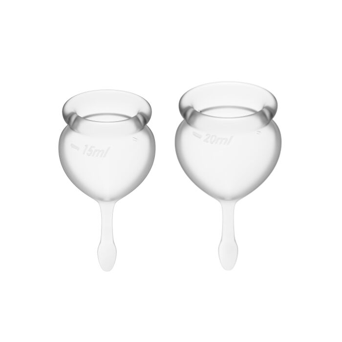 Satisfyer feel good kit copa menstrual transparente 15 + 20ml