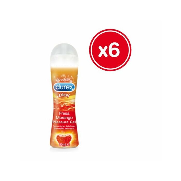 Durex Play strawberry 50 ml (6 unidades)