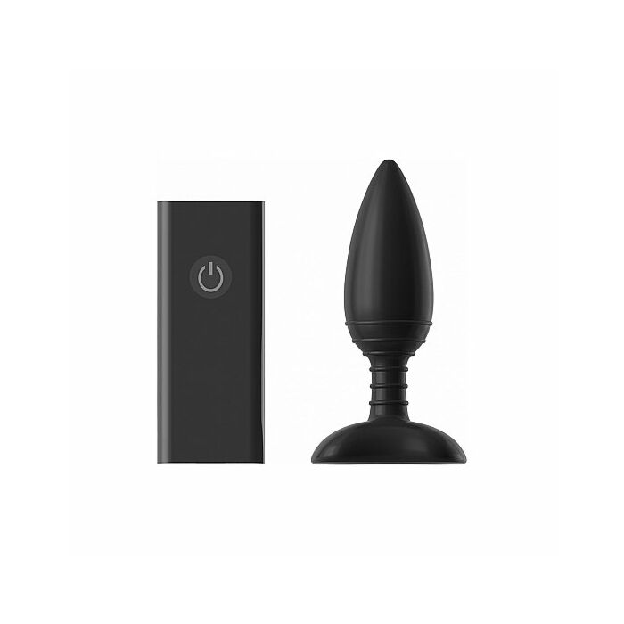 Ace large plug vibrador control remoto - negro