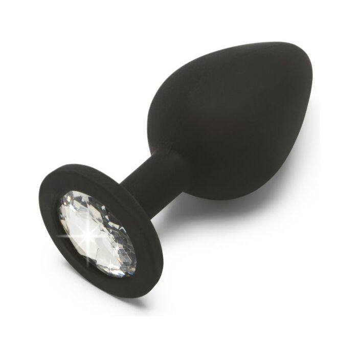 Joia de saque de diamante - plug de silicona - mediano