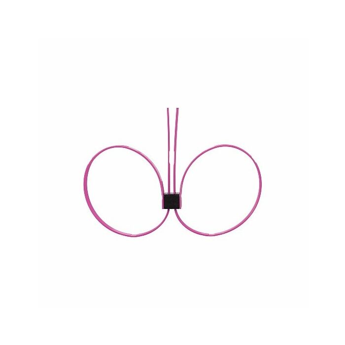 zip tie zip algemas rosa ext