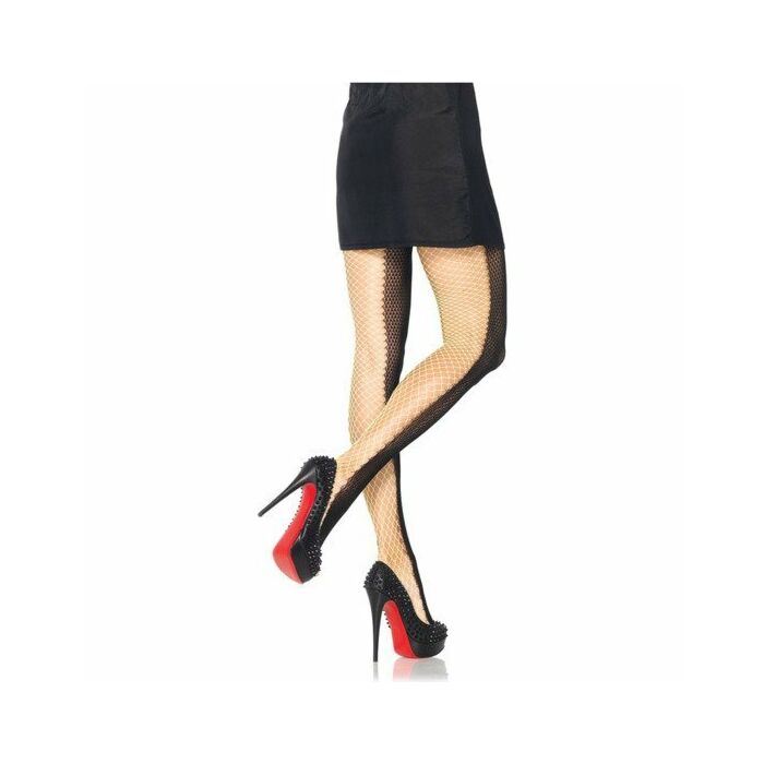 Leg Avenue calcinha rede industrial dupla tom de amarelo e preto