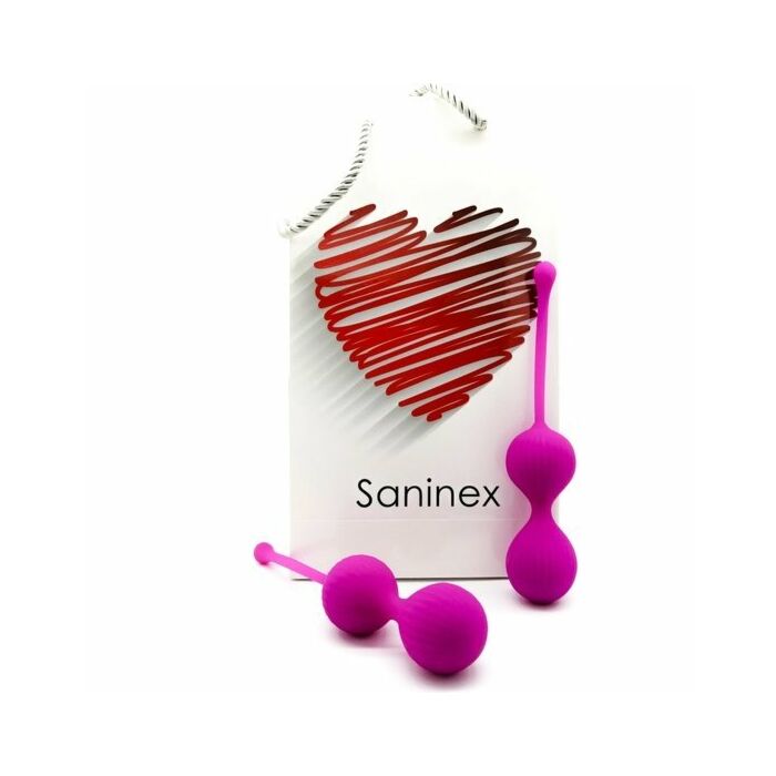 Saninex double clever - inteligentes esferas vaginales morado