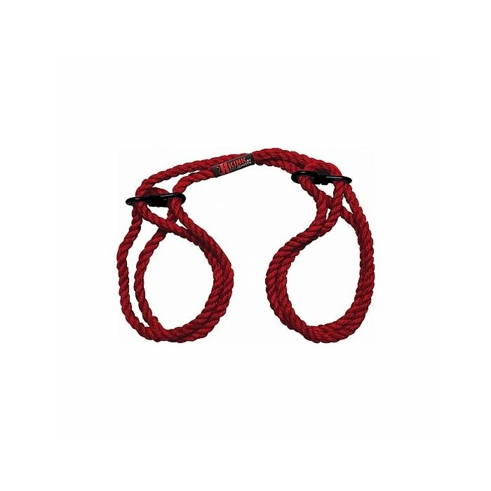 Hogtied - bind & tie - ataduras de cuerda para muñecas y tobillos - rojo