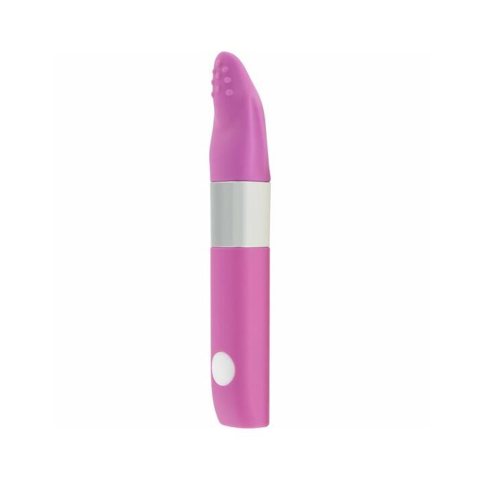 Estimulador con vibrador de viaje rosa