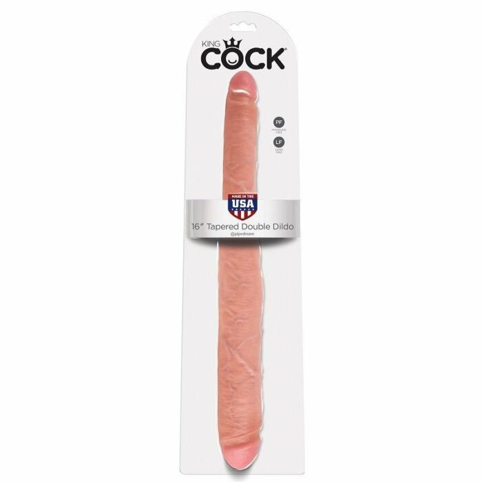 Rei double dildo galo naturais 40,6 cm