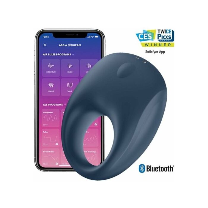 Um forte de satisfação - anel vibratório com app